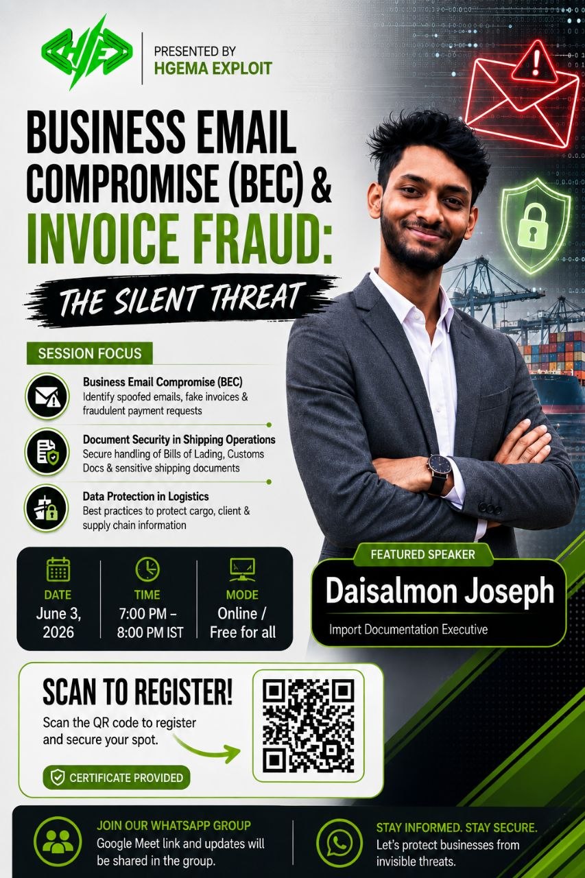 BEC & Invoice Fraud - Daisalmon Joseph Poster